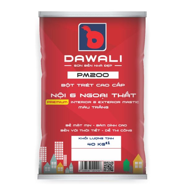 Bột trét nội ngoại thất cao cấp Dawali PM200
