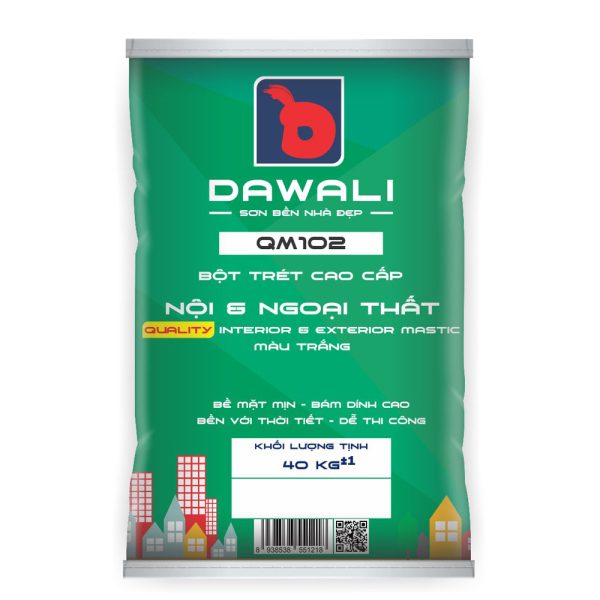 Bột trét nội ngoại thất cao cấp Dawali QM102